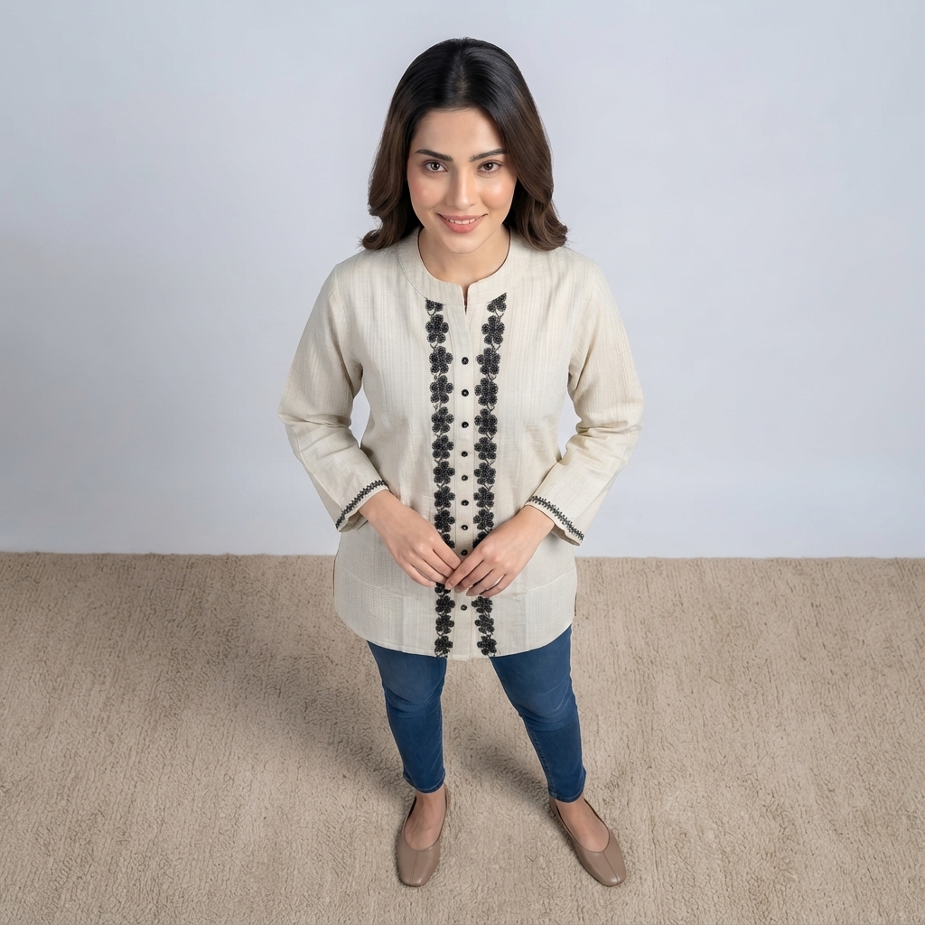 Embroidered Top alternate view