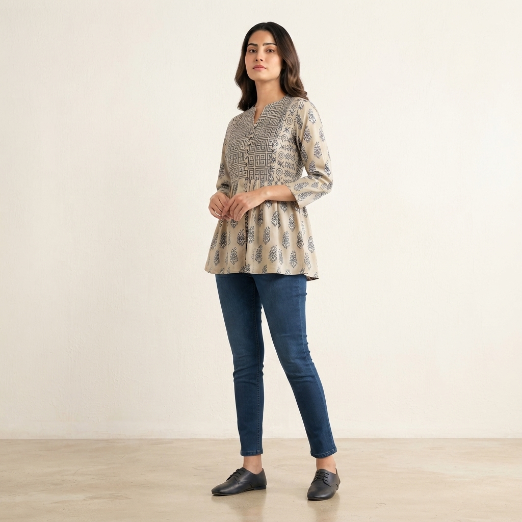 Peplum Short Kurta thumbnail 4