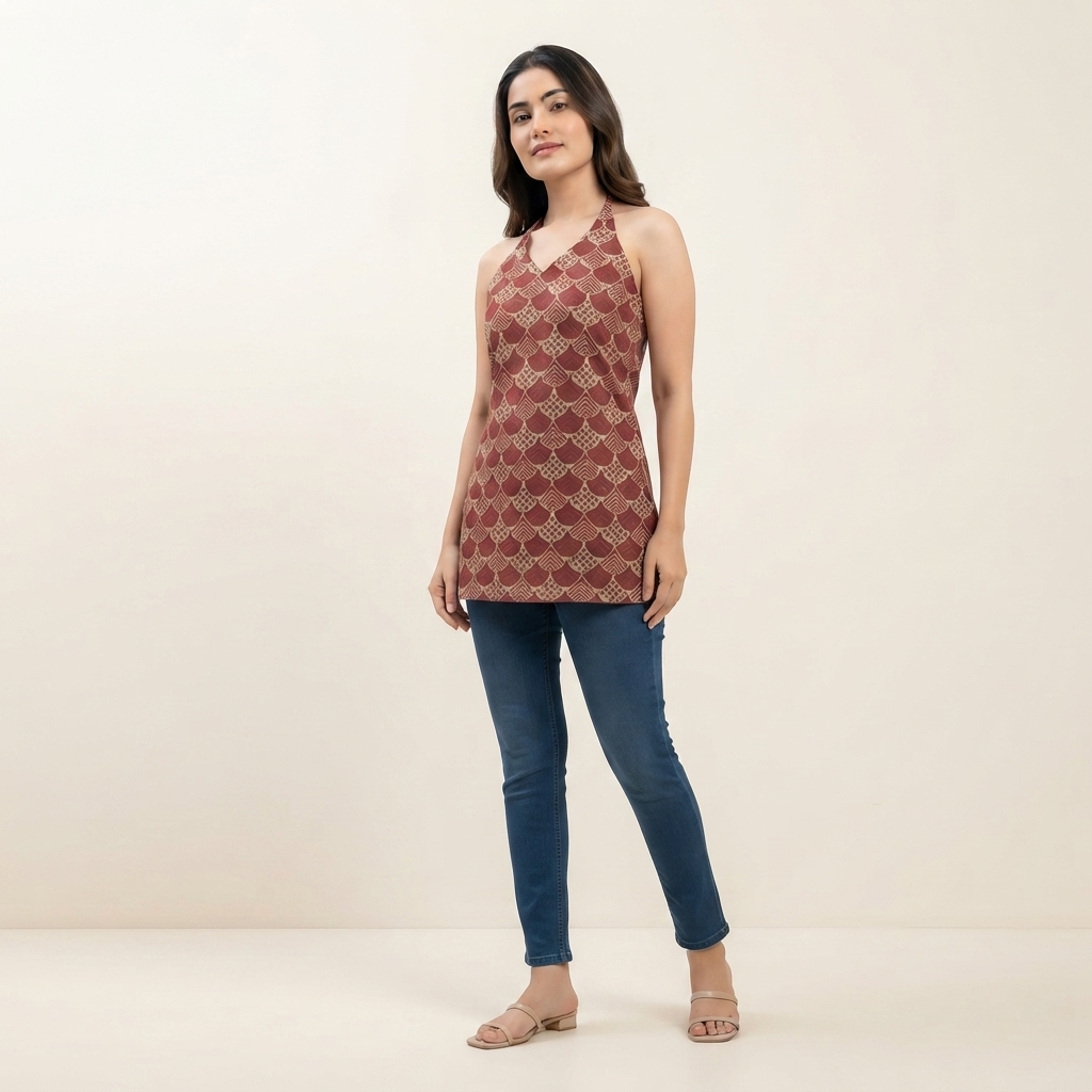 Halter Neck Kurta thumbnail 4