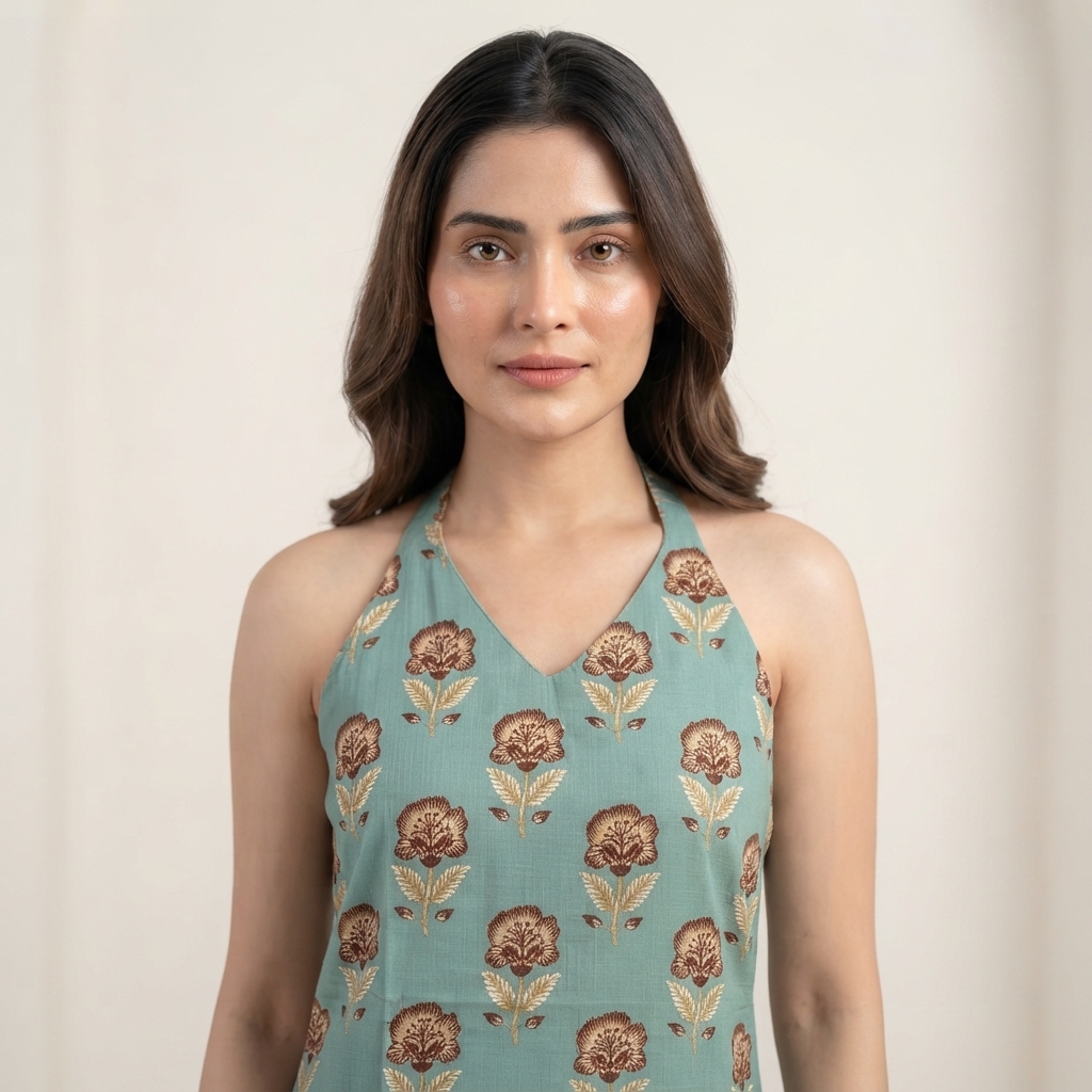 Halter Neck Kurta