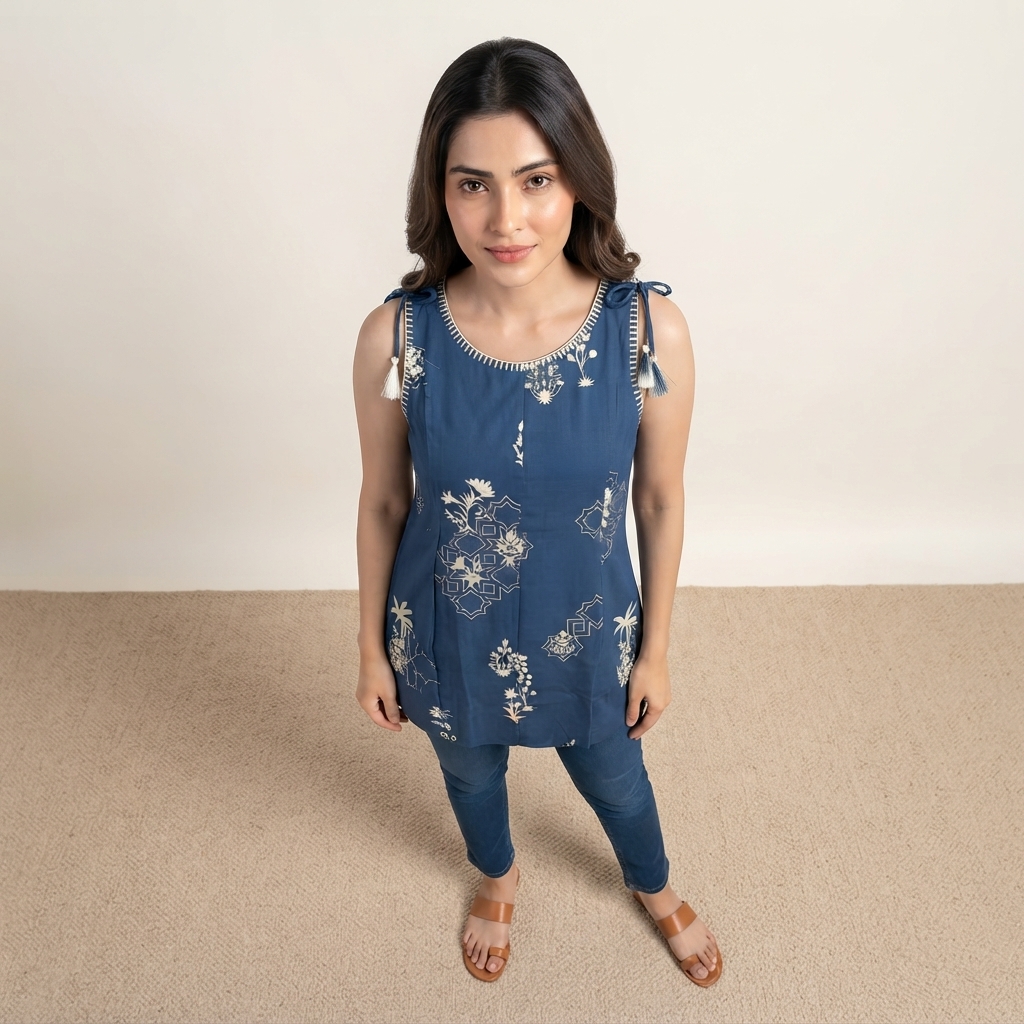 Sleeveless Short Kurta alternate view