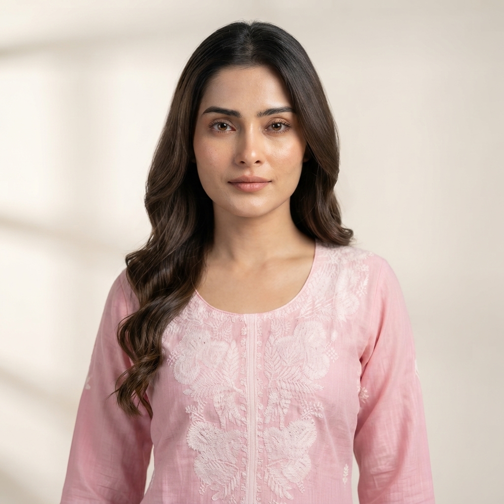 Thread Work Short Kurta